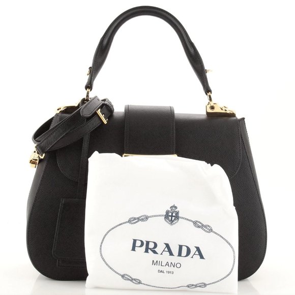 PRADA BLACK HANDBAG - Picture 3 of 8